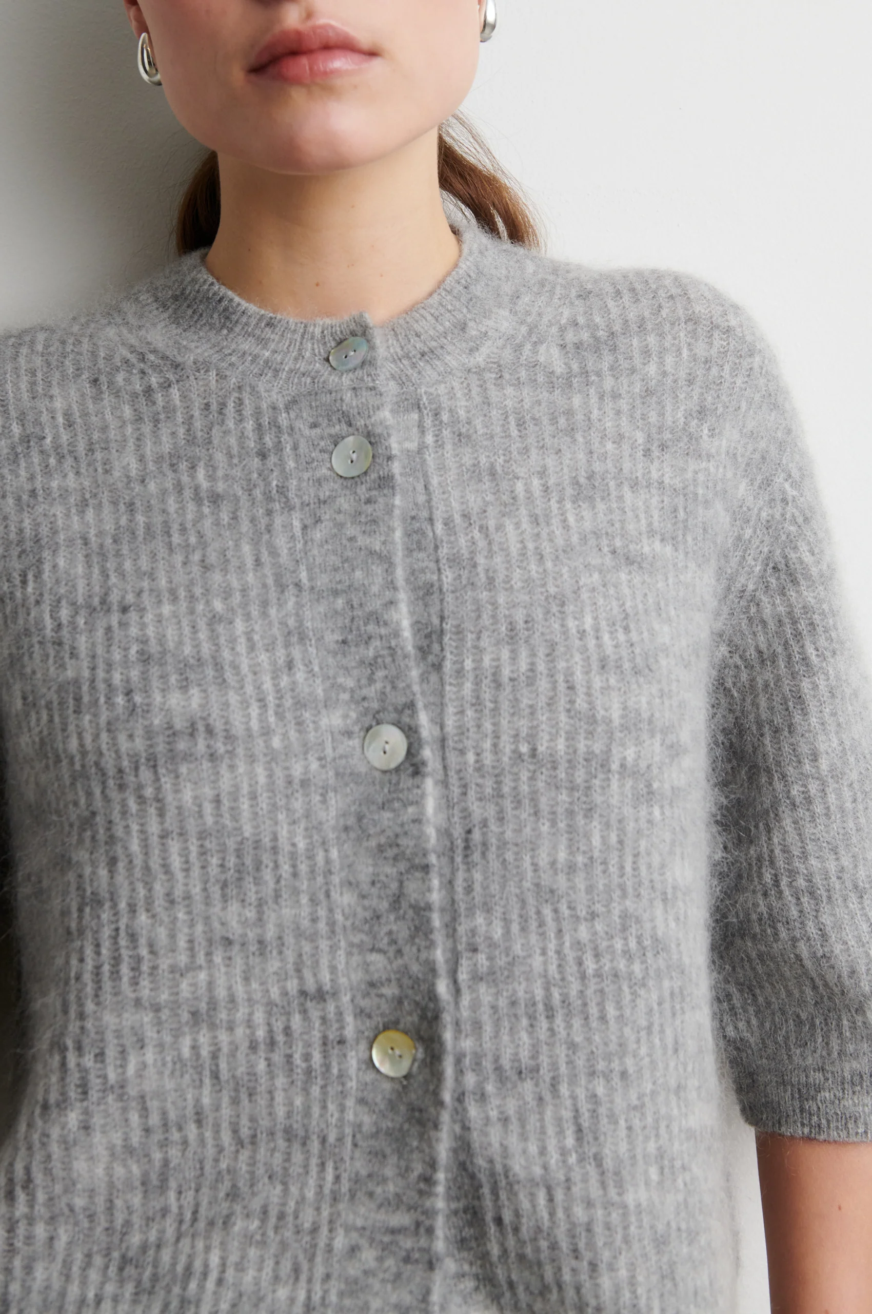 Andrea Knit Rib Cardigan - Image 3