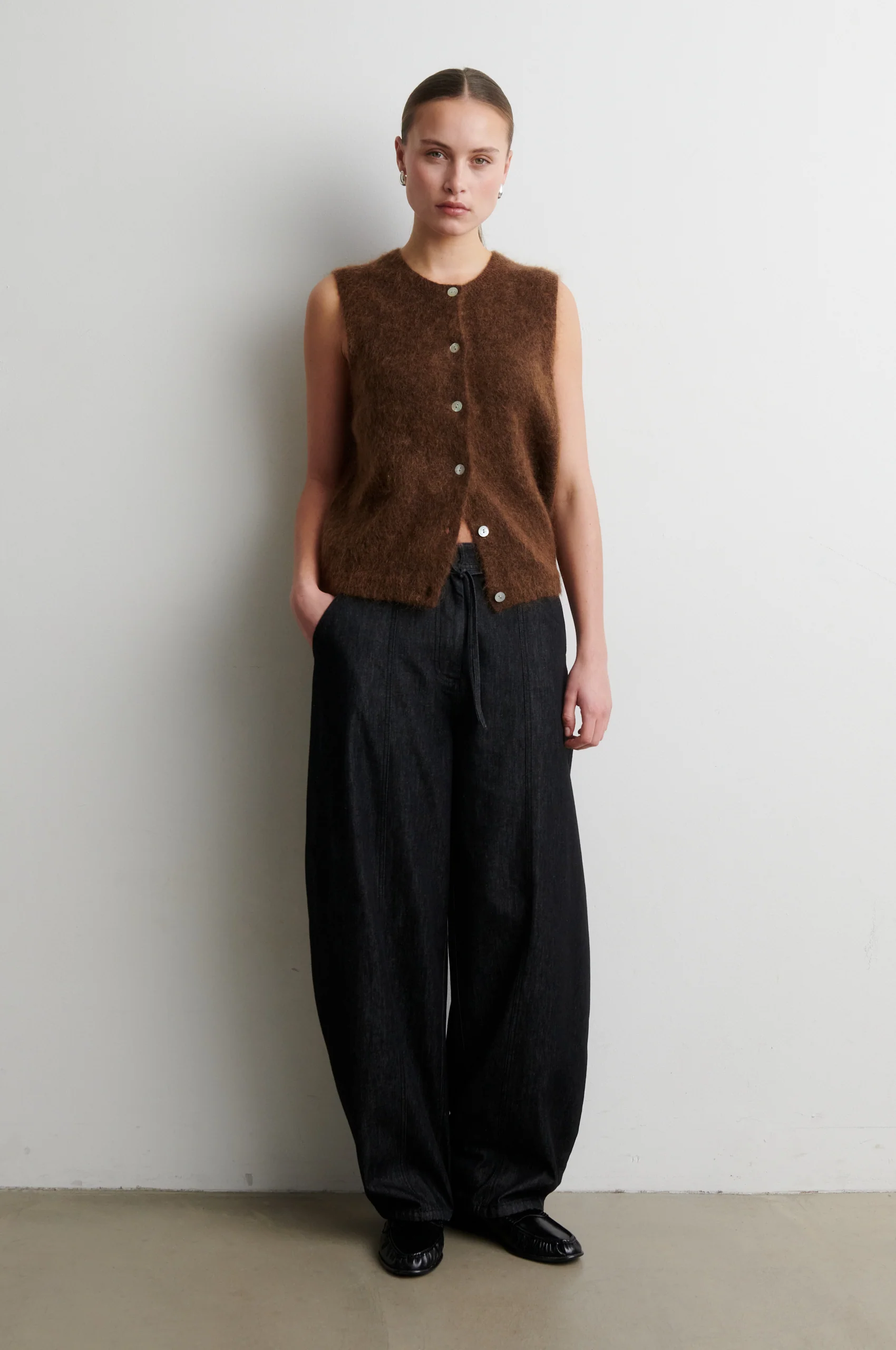 Brook Knit Button Vest - Image 3