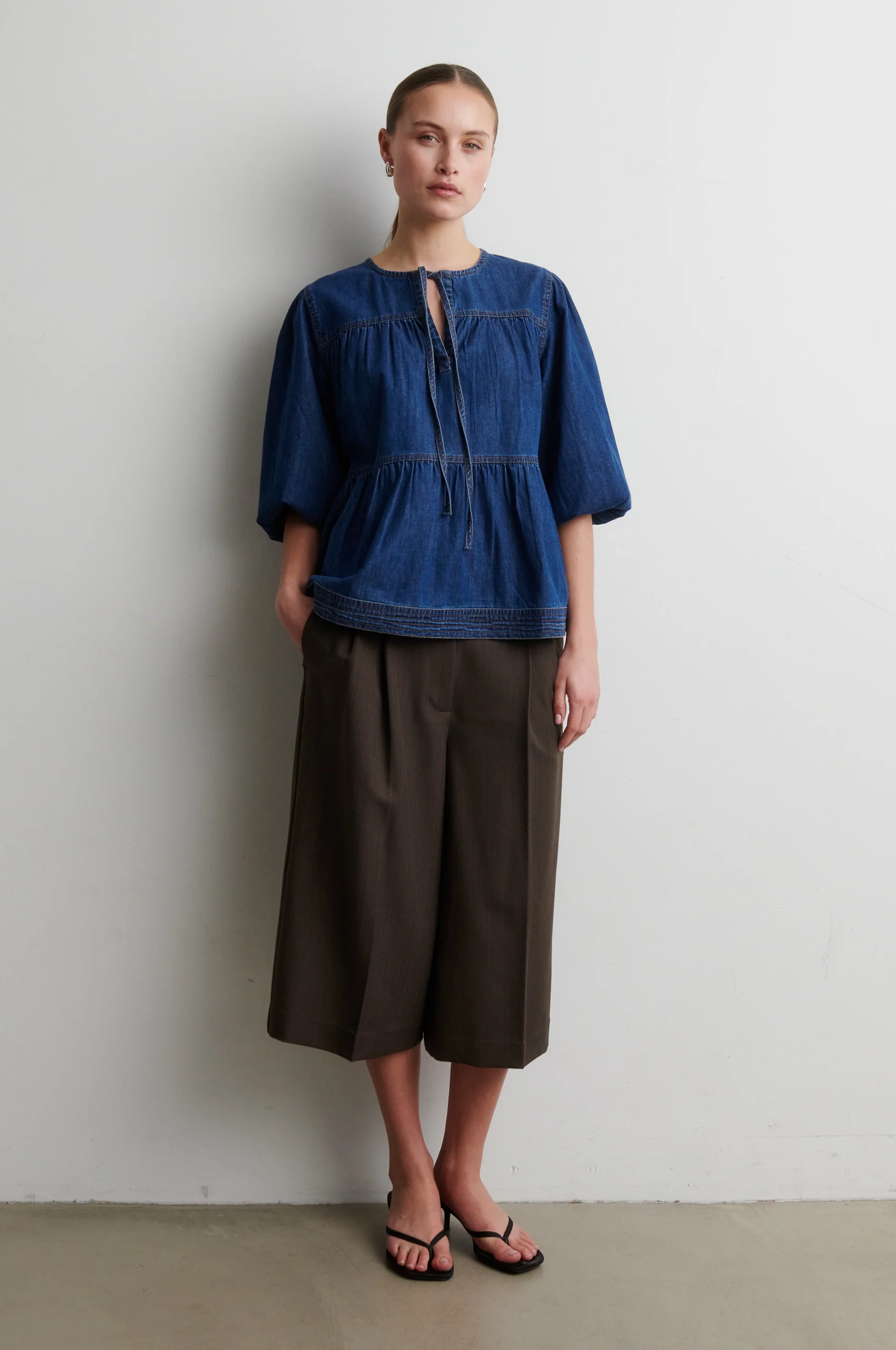Evana Denim Blouse - Image 4
